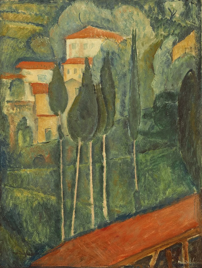 Amedeo Modigliani - paesaggio nel sud